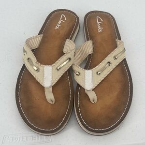 Clarks flip flop thong sandals